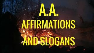 Alcoholics Anonymous 300 Affirmations and Slogans for Recovering AA [upl. by Tisman]