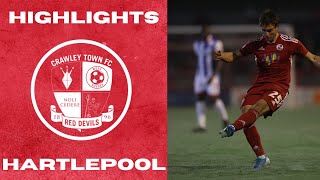 HIGHLIGHTS  Crawley Town vs Hartlepool United [upl. by Anceline]