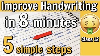 How to Improve Handwriting under 8 minutes  5 simple tips [upl. by Ahseile]