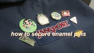 HOW TO EASILY SECURE ENAMEL PINS [upl. by Verne]