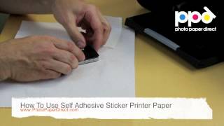 How To Use Self Adhesive Sticker Printer Paper [upl. by Isak]