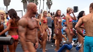 Backstage at a Muscle Beach Bodybuilding Contest [upl. by Tressia885]