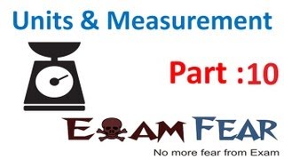 Physics Unit and Measurement Part 10 dimensions of physical Quantities Class X1 CBSE [upl. by Woo]