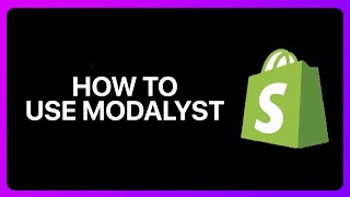 How To Use Modalyst With Shopify Tutorial [upl. by Attenej783]