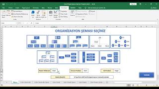 Excel Organizasyon Şeması Programı [upl. by Brandi]