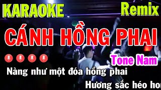 Cánh Hồng Phai Karaoke Remix Tone Nam  Beat Chất Lượng Cao [upl. by Elahcim]