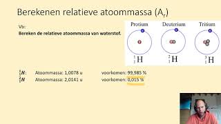 Hoe bereken je de relatieve atoommassa [upl. by Ehtyde]