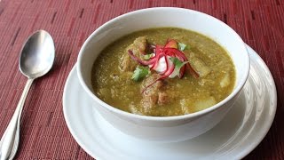 Chili Verde Recipe  Easy Pork amp Tomatillo Stew  How to Make Green Chili [upl. by Dorahs]