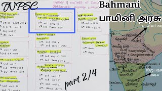 TNPSC HISTORY BAHMANI AND VIJAYANAGAR KINGDOM  PART 2 BAHMANI  பாமினி அரசு [upl. by Twedy]