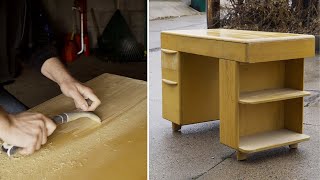 Refinishing A Mid Century Heywood Wakefield Desk  Furniture Refinishing [upl. by Haldi705]