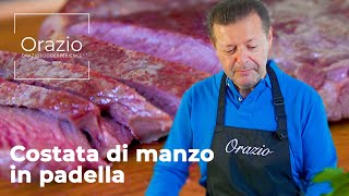 COSTATA DI MANZO IN PADELLA  come ottenere un risultato perfetto [upl. by Chester328]