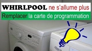 Remplacer carte programmation lavelinge Whirlpool [upl. by Idona]