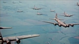 WW2  The Bombing of Germany Real Footage in Colour [upl. by Daveda364]