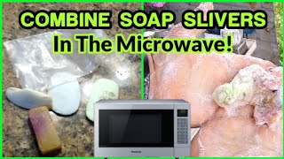 Melting Soap Pieces in Microwave  Homemade Soap Pieces Saver [upl. by Arnst763]