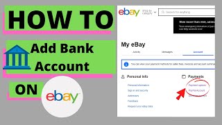 How To Add Payment Option to eBay  Update Bank Account Credit Card or PayPal to eBay [upl. by Aylad]