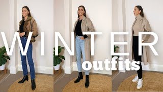 10x10 WINTER CAPSULE WARDROBE  10 Items 10 Winter Outfits [upl. by Onaimad]