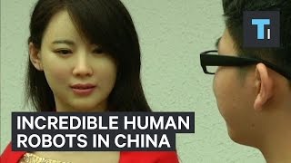 Incredible humanlike robots in China [upl. by Riha]