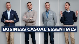 The ULTIMATE Business Casual Capsule Wardrobe  15 Menswear Wardrobe Essentials [upl. by Rosario]