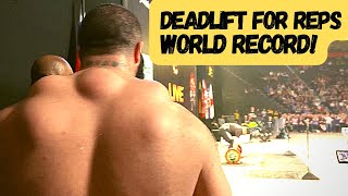 World Record I Strongman DEADLIFT for Reps  400KG 882lbs [upl. by Lauzon]