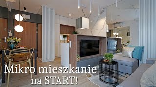 Oglądamy MIKRO mieszkanie 32 m2 na start Jak urządzić małe mieszkanie w bloku [upl. by Starkey]