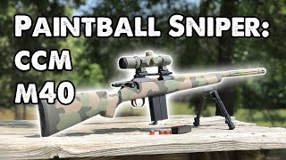 New Paintball Sniper Rifle  The CCM M40 [upl. by Haonam35]