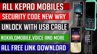 All Keypad Mobile Security Code Just With Flash Tool Without Box Any Keypad phone [upl. by Anikal]