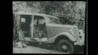 Bonnie and Clyde death scene 1934 [upl. by Nosrettap]