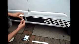 How to apply vehicle stripes  Part 2  Application method 1 [upl. by Yenaj788]