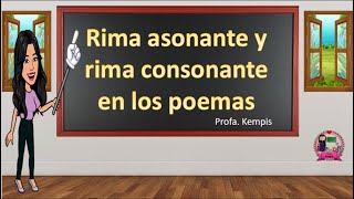 Rima asonante y consonante en los poemas [upl. by Coombs]