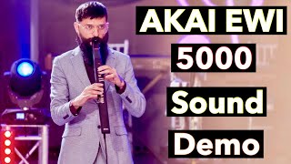 Akai EWI 5000 Review  Sound Demo Live Session [upl. by Nemhauser]