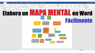 CÓMO HACER UN MAPA MENTAL EN WORD FÁCILMENTE [upl. by Grindle]