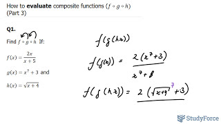 📚 How to evaluate composite functions f∘g∘h Part 3 [upl. by Brag]