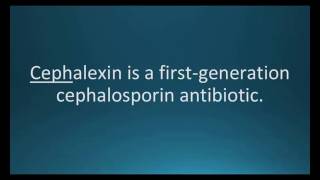 How to pronounce cephalexin Keflex Memorizing Pharmacology Flashcard [upl. by Peggy943]