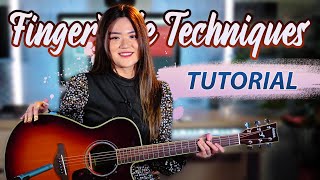 6 Fingerstyle Techniques I Always Play Tutorial  Josephine Alexandra [upl. by Eselehs]