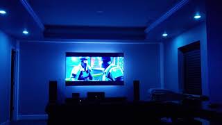 Quick Philips Hue Sync Box media room demo [upl. by Karlan]