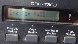 How to Solve Ink Box Full on Brother DCP t 300 Printer  100 Solution [upl. by Aya]