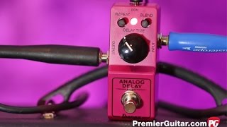 Review Demo  Ibanez Analog Delay Mini [upl. by Yesteb]