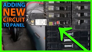 How To Add a New Circuit Breaker to a Main or Sub Panel [upl. by Nawek]